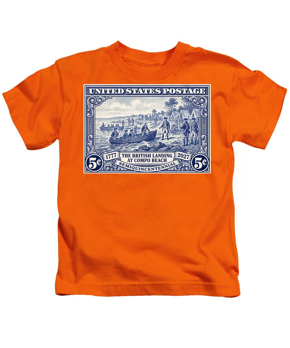 British Landing at Compo 5c 1 - Kids T-Shirt