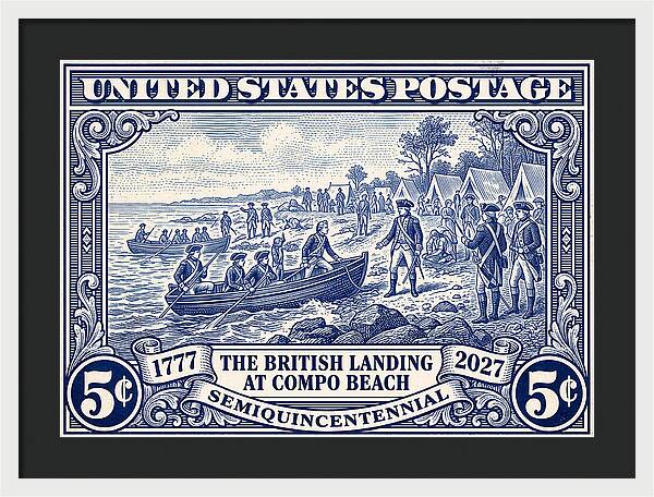British Landing at Compo 5c 1 - Framed Print