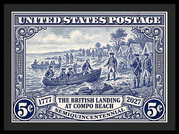 British Landing at Compo 5c 1 - Framed Print