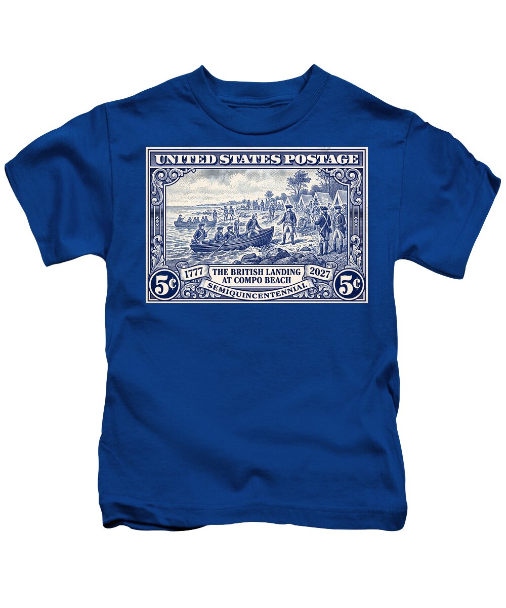 British Landing at Compo 5c 1 - Kids T-Shirt