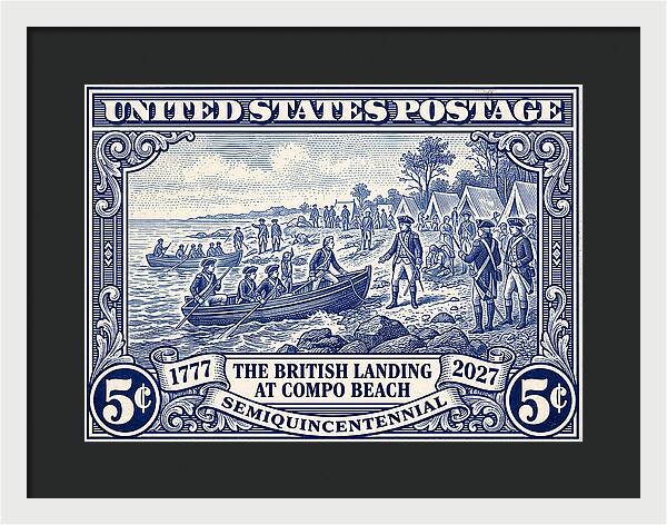 British Landing at Compo 5c 1 - Framed Print