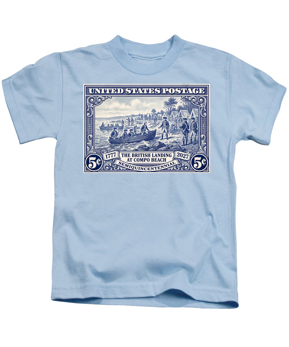 British Landing at Compo 5c 1 - Kids T-Shirt