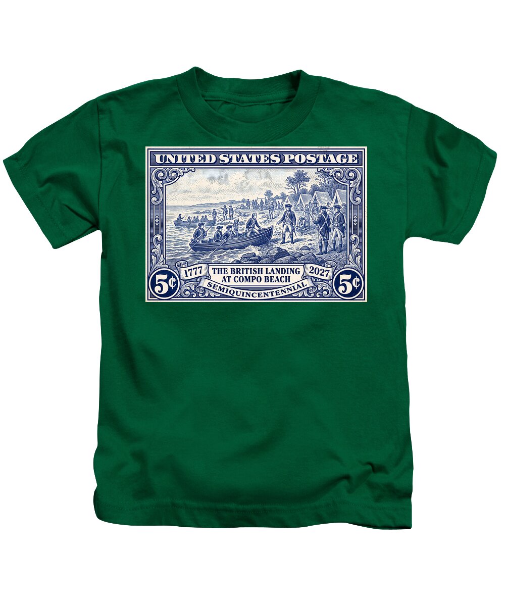 British Landing at Compo 5c 1 - Kids T-Shirt
