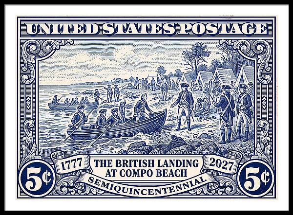 British Landing at Compo 5c 1 - Framed Print