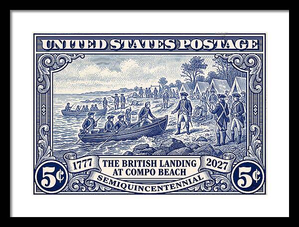British Landing at Compo 5c 1 - Framed Print
