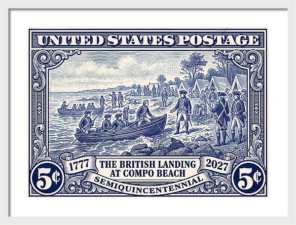 British Landing at Compo 5c 1 - Framed Print