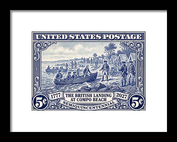 British Landing at Compo 5c 1 - Framed Print
