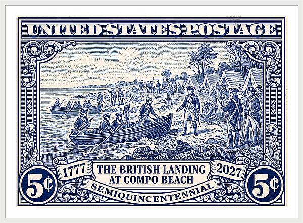 British Landing at Compo 5c 1 - Framed Print
