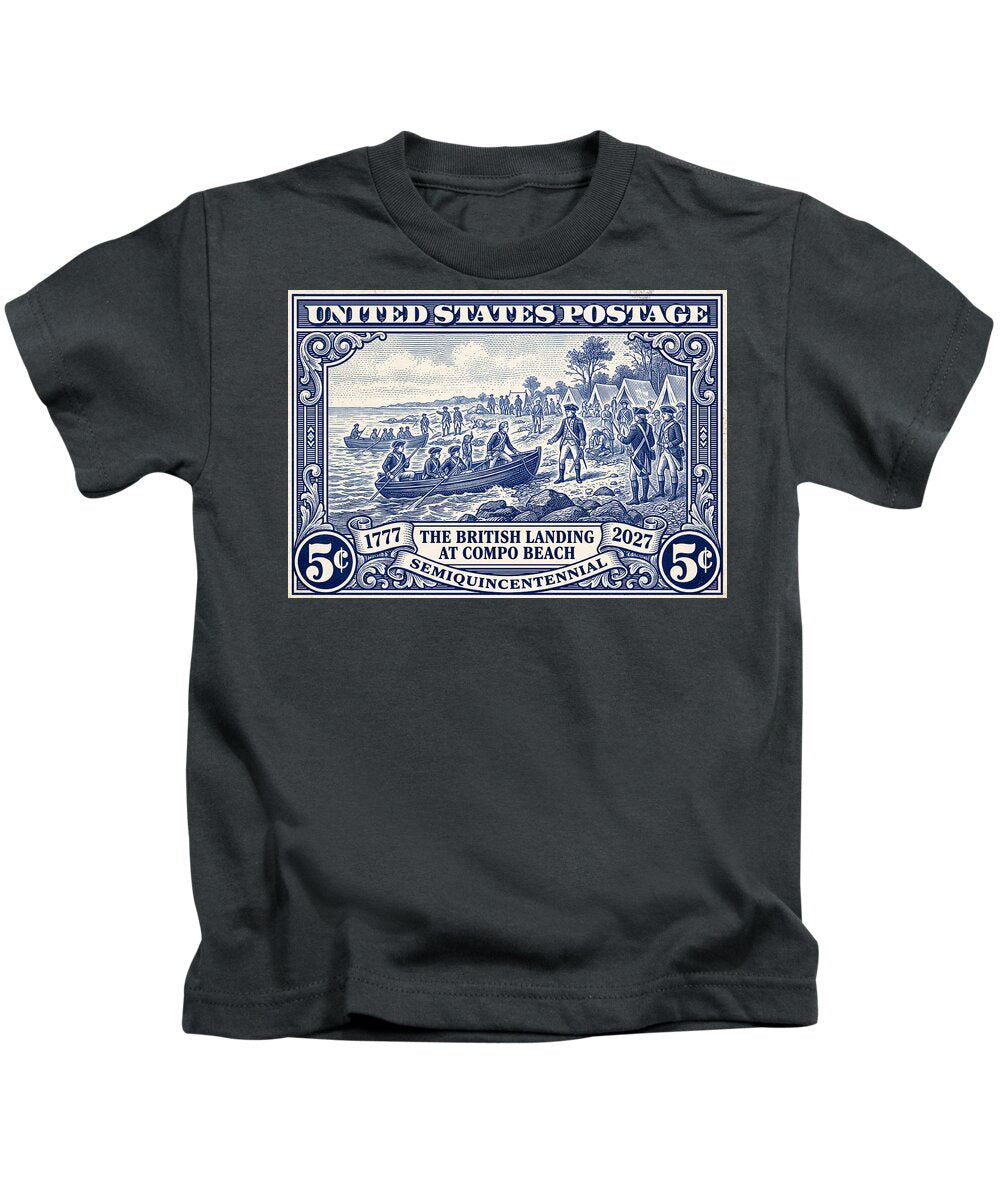 British Landing at Compo 5c 1 - Kids T-Shirt