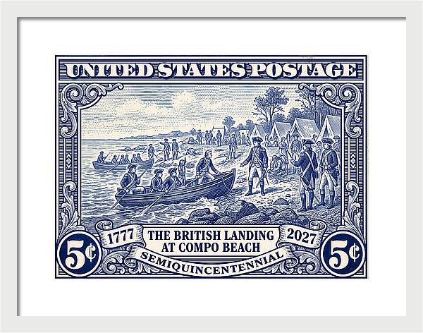 British Landing at Compo 5c 1 - Framed Print