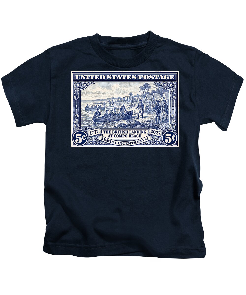 British Landing at Compo 5c 1 - Kids T-Shirt