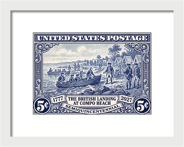 British Landing at Compo 5c 1 - Framed Print