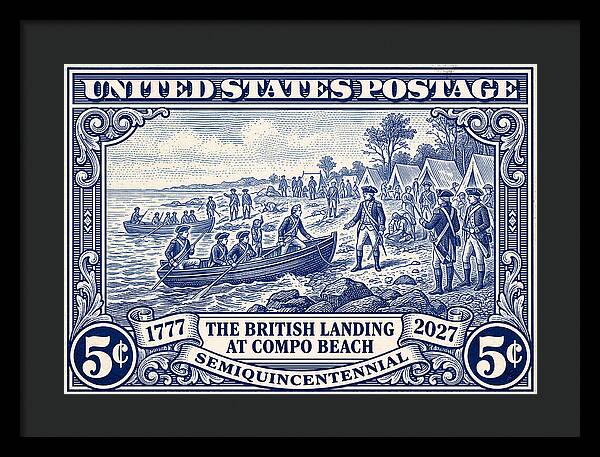 British Landing at Compo 5c 1 - Framed Print