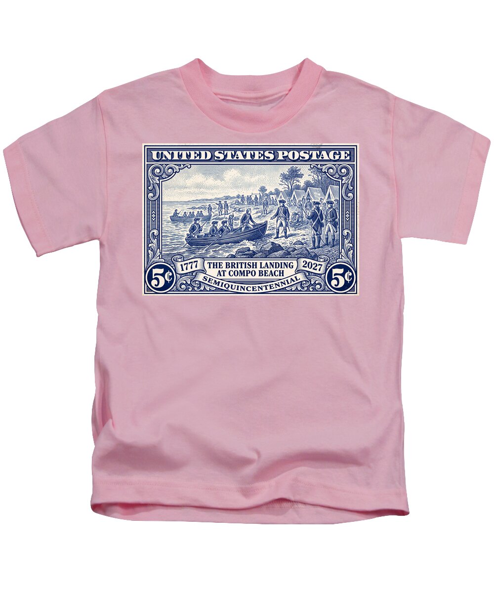 British Landing at Compo 5c 1 - Kids T-Shirt