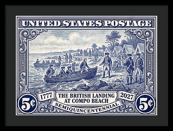 British Landing at Compo 5c 1 - Framed Print