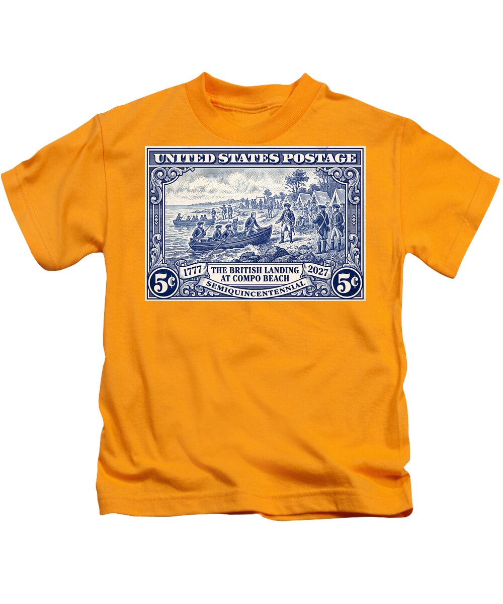 British Landing at Compo 5c 1 - Kids T-Shirt