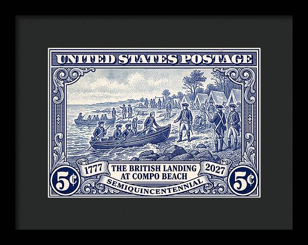 British Landing at Compo 5c 1 - Framed Print