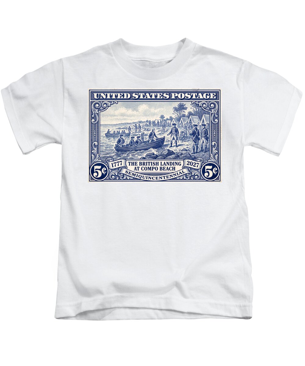 British Landing at Compo 5c 1 - Kids T-Shirt