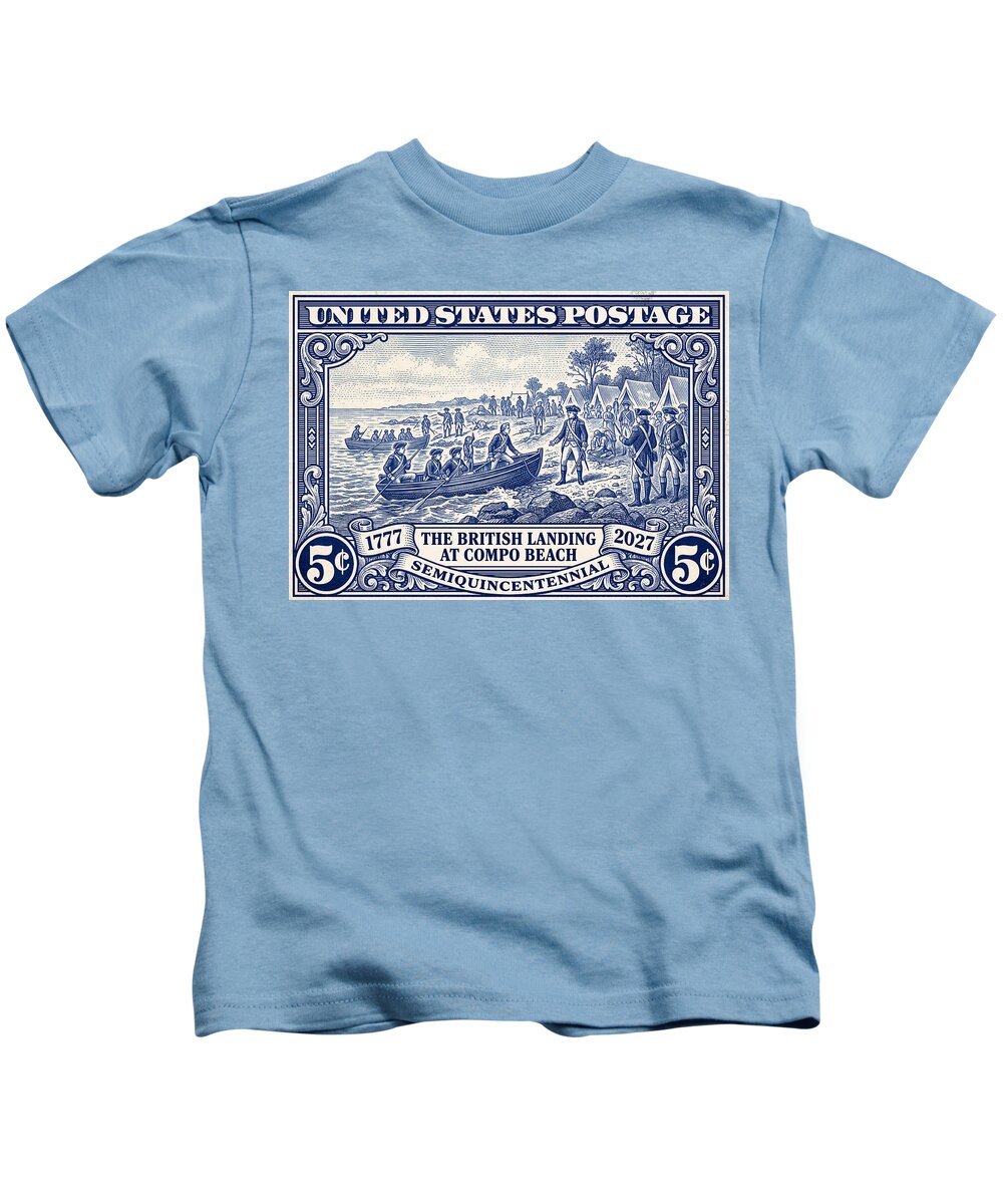 British Landing at Compo 5c 1 - Kids T-Shirt