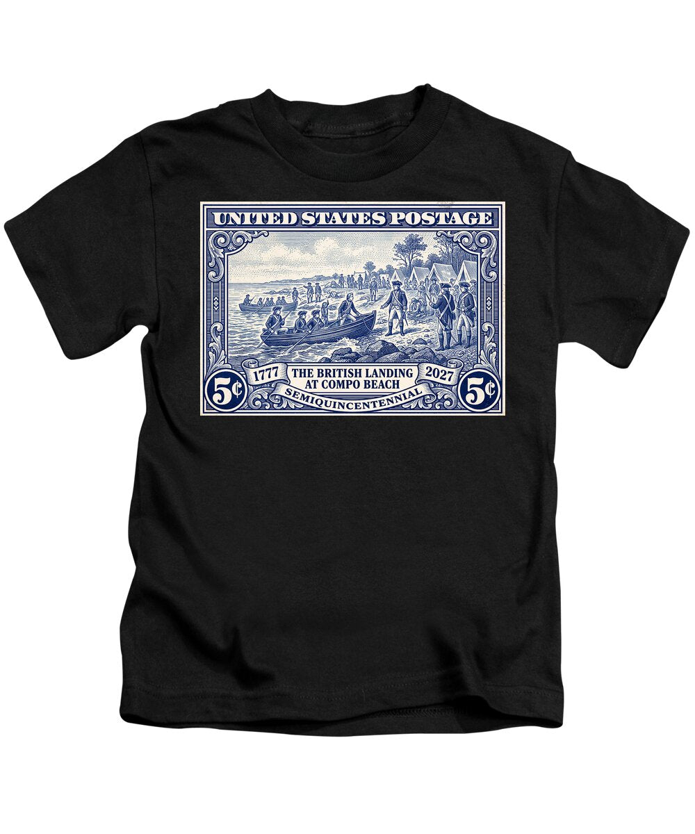 British Landing at Compo 5c 1 - Kids T-Shirt