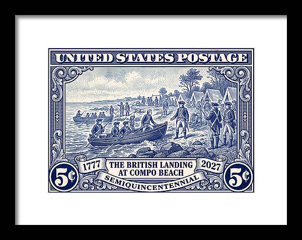 British Landing at Compo 5c 1 - Framed Print