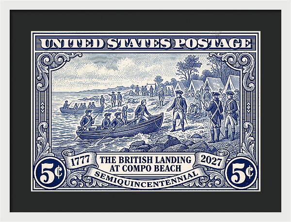 British Landing at Compo 5c 1 - Framed Print