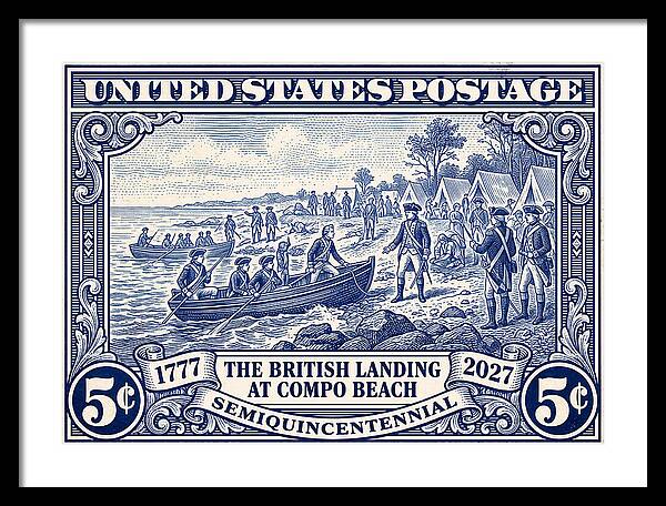 British Landing at Compo 5c 1 - Framed Print