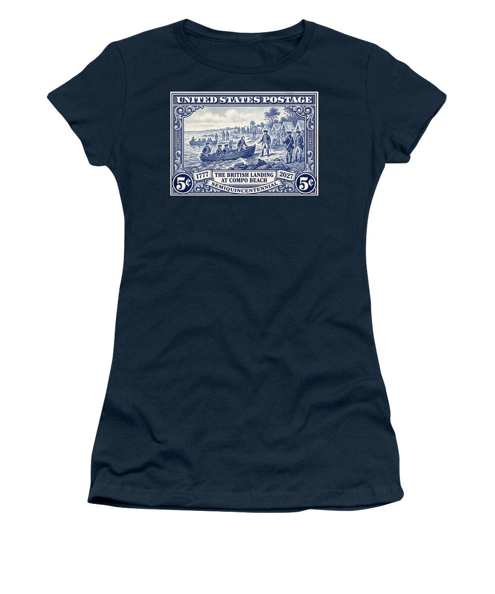 British Landing at Compo 5c 1 - Women's T-Shirt