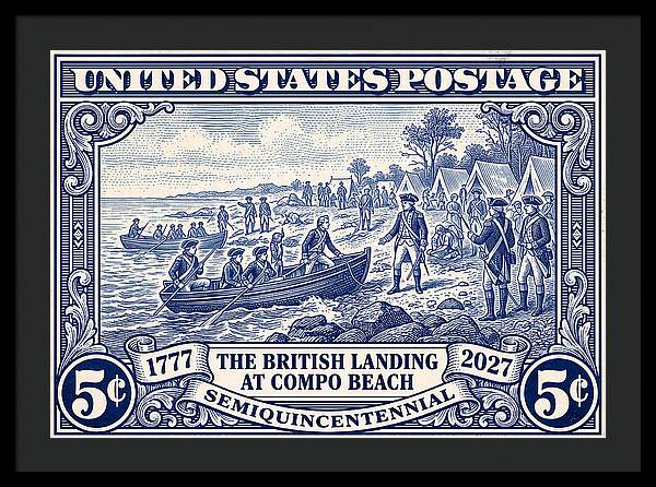 British Landing at Compo 5c 1 - Framed Print