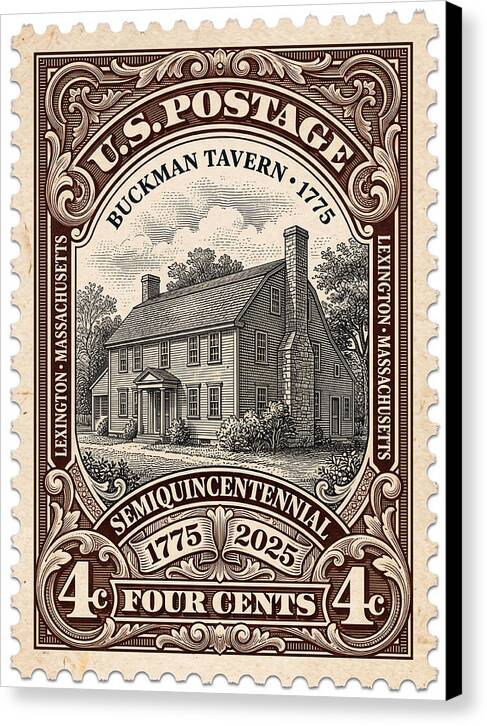 Buckman Tavern 4c 1 - Canvas Print