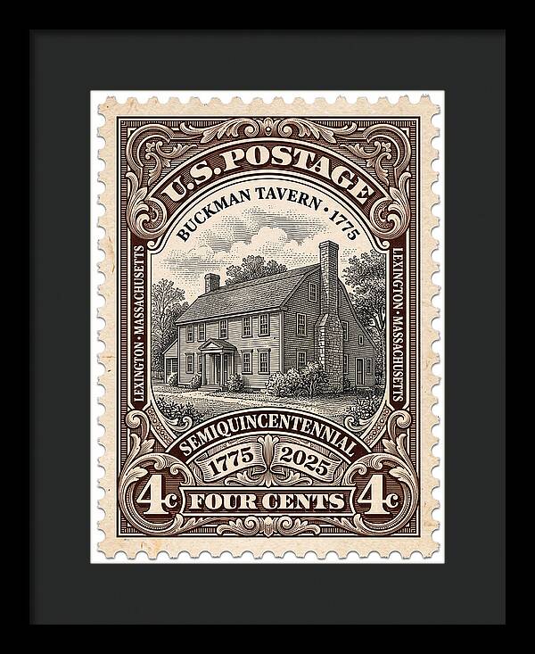 Buckman Tavern 4c 1 - Framed Print