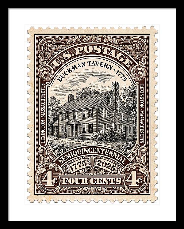 Buckman Tavern 4c 1 - Framed Print