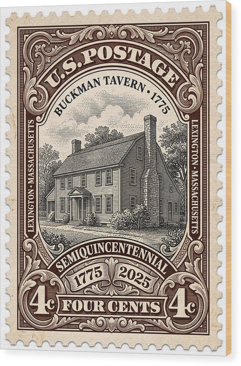 Buckman Tavern 4c 1 - Wood Print