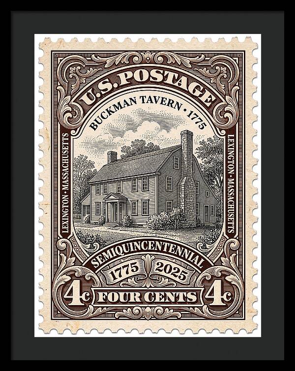 Buckman Tavern 4c 1 - Framed Print