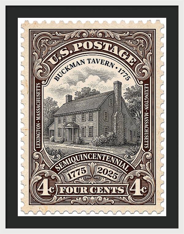 Buckman Tavern 4c 1 - Framed Print
