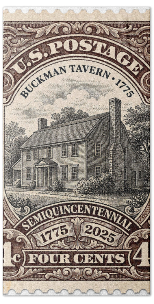 Buckman Tavern 4c 1 - Bath Towel