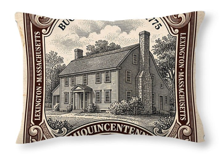 Buckman Tavern 4c 1 - Throw Pillow