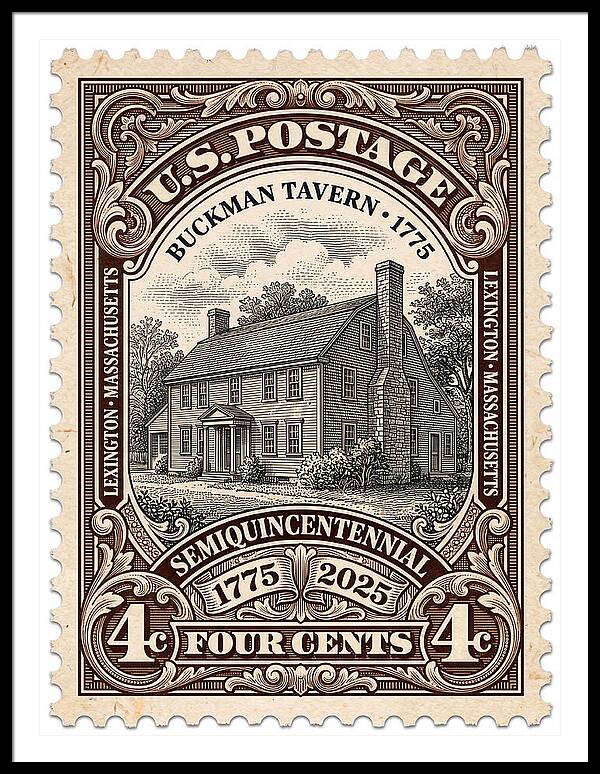 Buckman Tavern 4c 1 - Framed Print