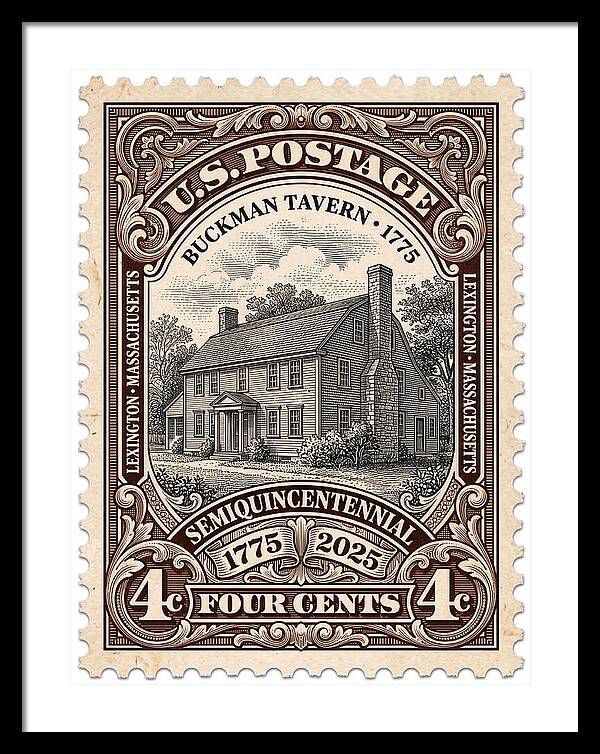 Buckman Tavern 4c 1 - Framed Print