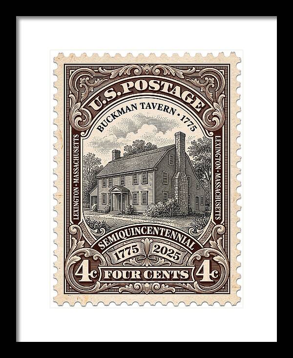 Buckman Tavern 4c 1 - Framed Print
