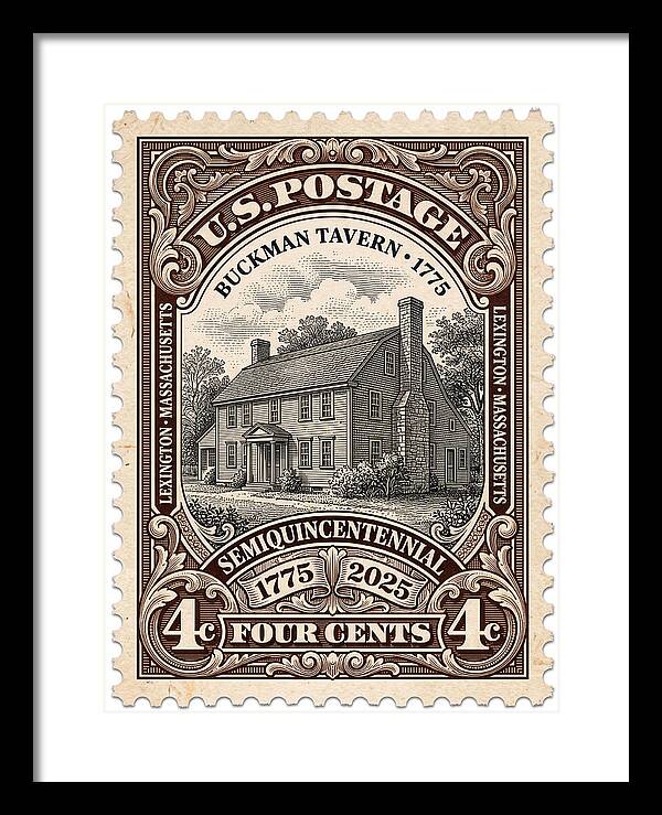 Buckman Tavern 4c 1 - Framed Print
