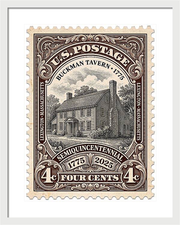 Buckman Tavern 4c 1 - Framed Print