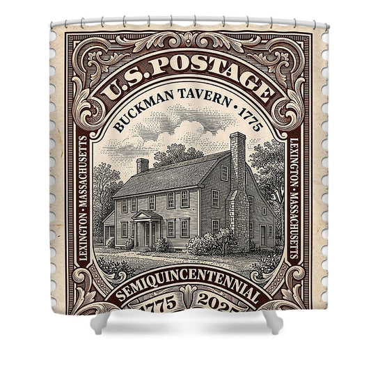 Buckman Tavern 4c 1 - Shower Curtain