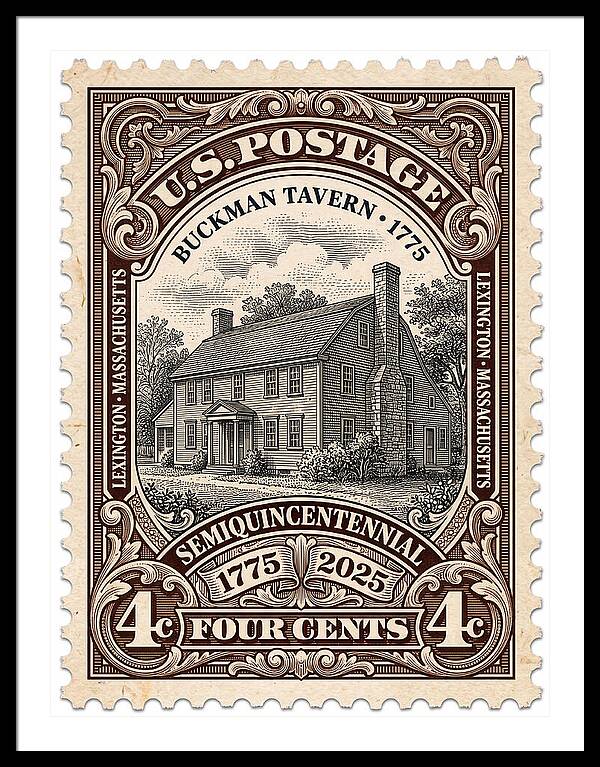 Buckman Tavern 4c 1 - Framed Print
