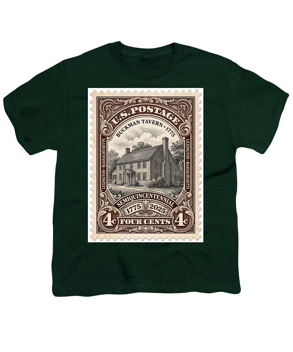 Buckman Tavern 4c 1 - Youth T-Shirt