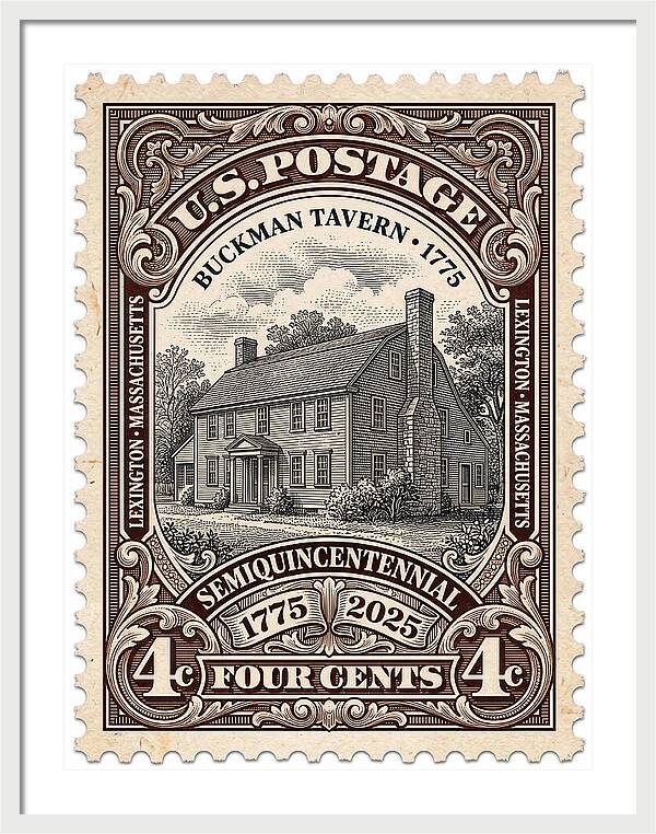 Buckman Tavern 4c 1 - Framed Print