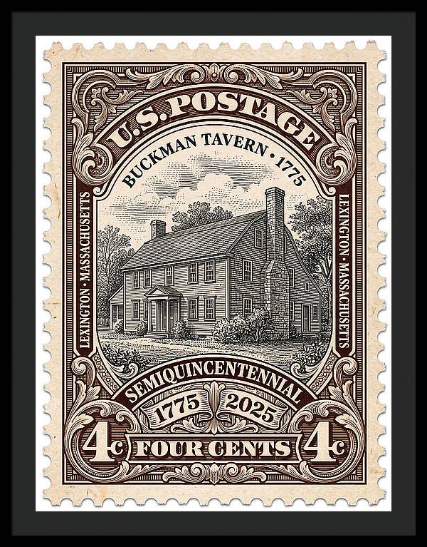 Buckman Tavern 4c 1 - Framed Print