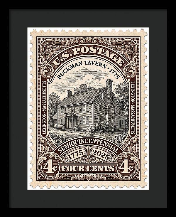 Buckman Tavern 4c 1 - Framed Print