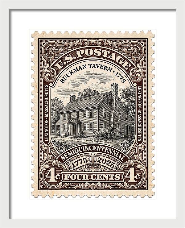 Buckman Tavern 4c 1 - Framed Print