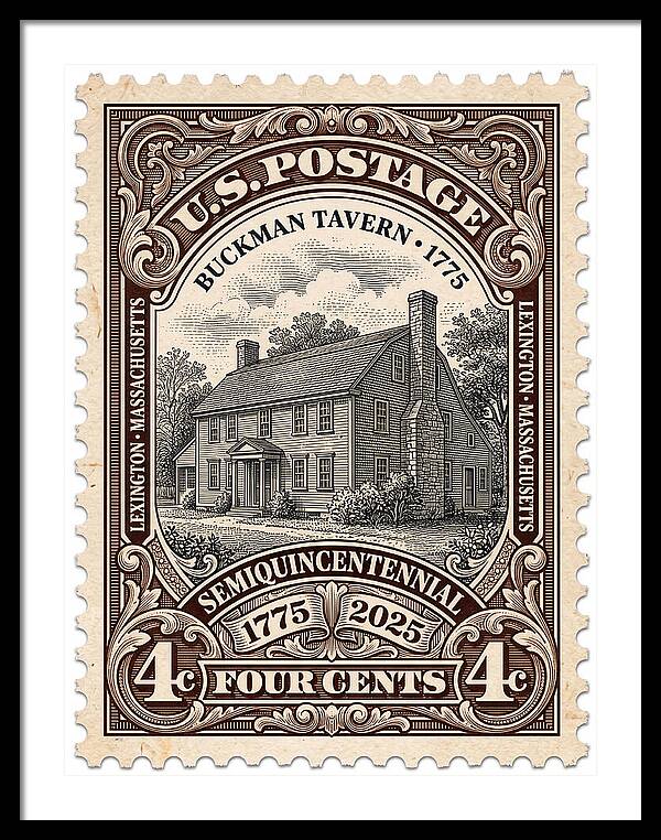 Buckman Tavern 4c 1 - Framed Print
